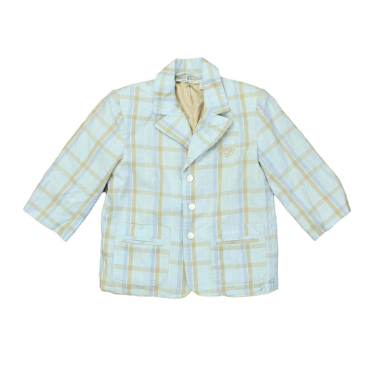 Roca Wear Boys Blue | Tan Sports Coat Size: 24 Months Blue | Tan
