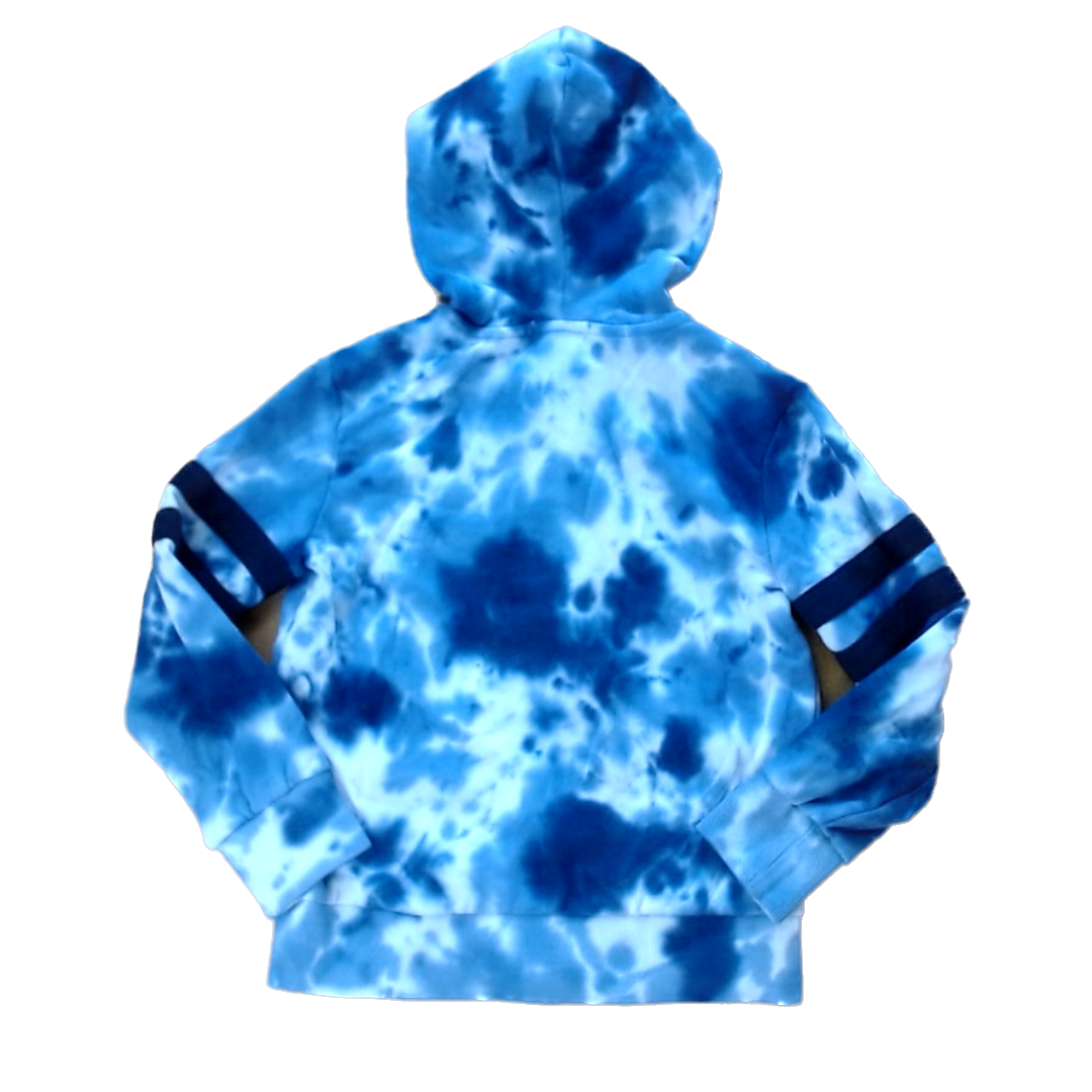 Rockets Of Awesome Girls Blue Tie-Dye | Zip-Up Sweater Size: 7 Years Blue Tie-Dye | Zip-Up