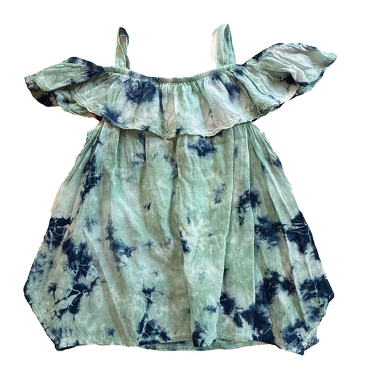 Splendid Girls Blue Tie Dye Blouse Size: 2T Blue Tie Dye