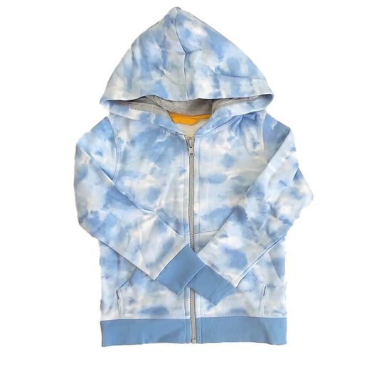 Mightly Boys Blue Tie Dye Hoodie Size: 2-5T Blue Tie Dye