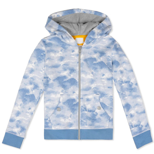 Mightly Boys Blue Tie Dye Hoodie Size: 6-14 Years