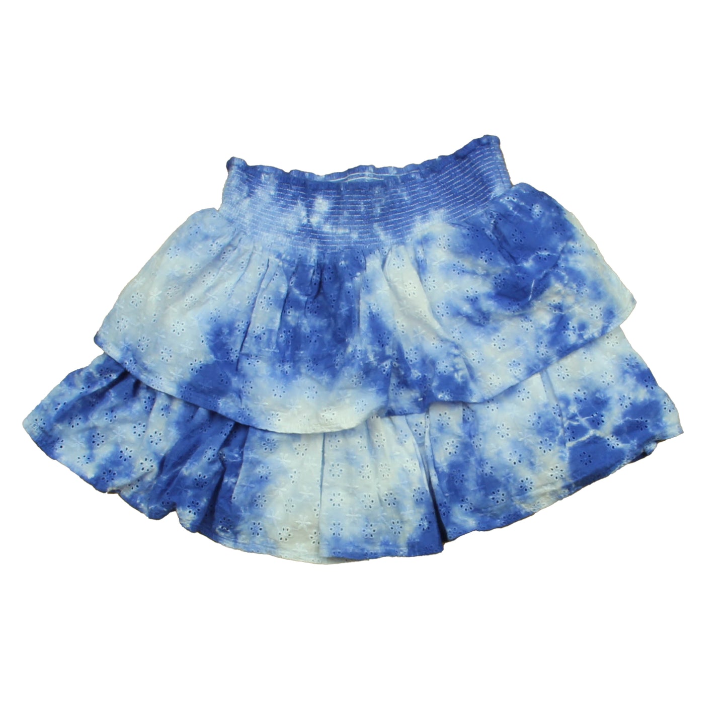 Rockets of Awesome Girls Blue Tie Dye Skirt Size: 12 Years Blue Tie Dye