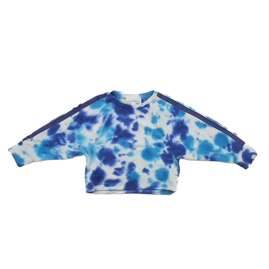 Rockets Of Awesome Unisex Blue Tie Dye Sweatshirt Size: 2T Blue Tie Dye