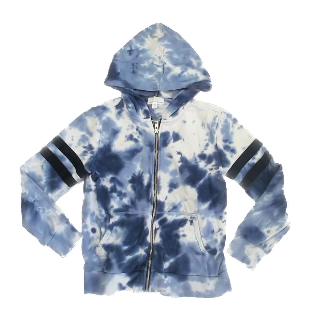 Rockets Of Awesome Boys Blue Tie Dye Hoodie Size: 10 Years Blue Tie Dye