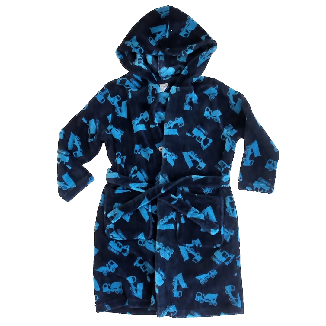 Unknown Boys Blue Trucks Bathrobe Size: 6-7 Years Blue Trucks