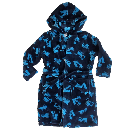 Unknown Boys Blue Trucks Bathrobe Size: 6-7 Years Blue Trucks