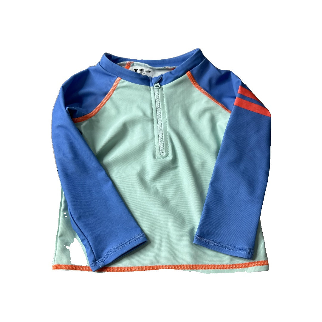 Rockets of Awesome Unisex Blue | Turquoise | orange Rashguard Size: 18-24 months Blue | Turquoise | orange
