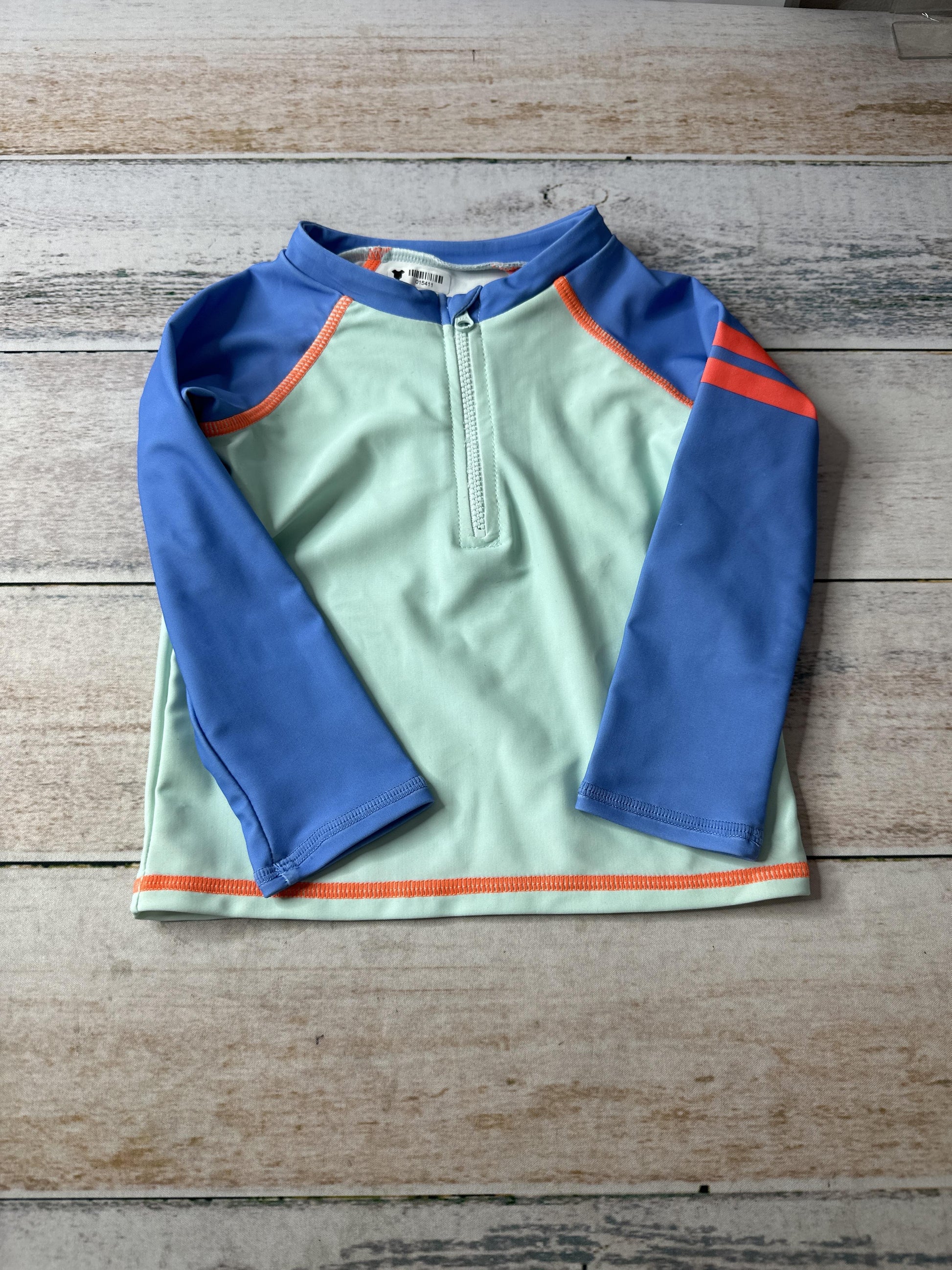 Rockets of Awesome Unisex Blue | Turquoise | orange Rashguard Size: 18-24 months Blue | Turquoise | orange