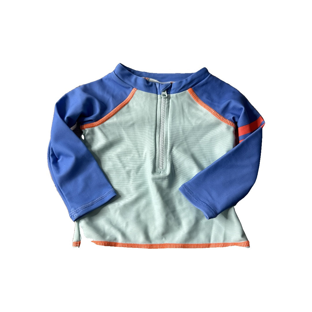 Rockets of Awesome Unisex Blue | Turquoise Rashguard Size: 3-6 months Blue | Turquoise