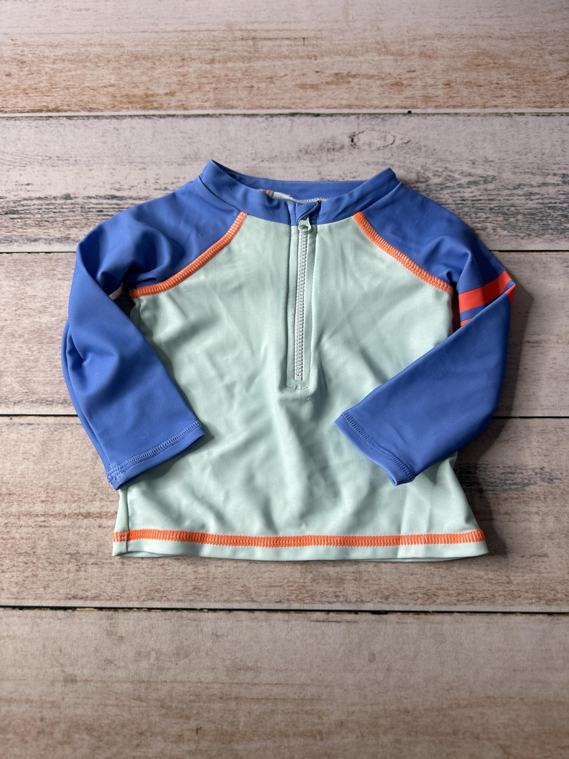 Rockets of Awesome Unisex Blue | Turquoise Rashguard Size: 3-6 months Blue | Turquoise