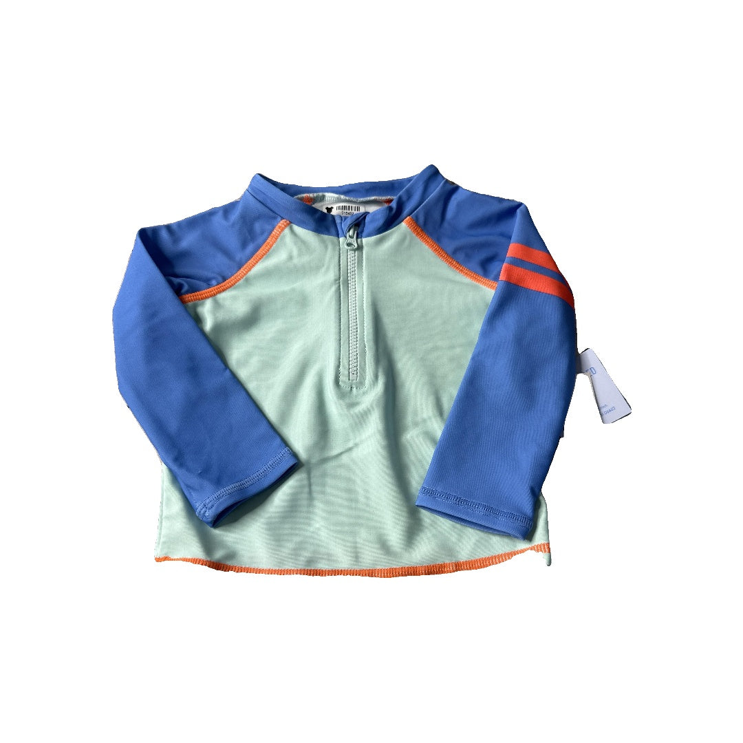 Rockets of Awesome Unisex Blue | Turquoise Rashguard Size: 6-12 months Blue | Turquoise