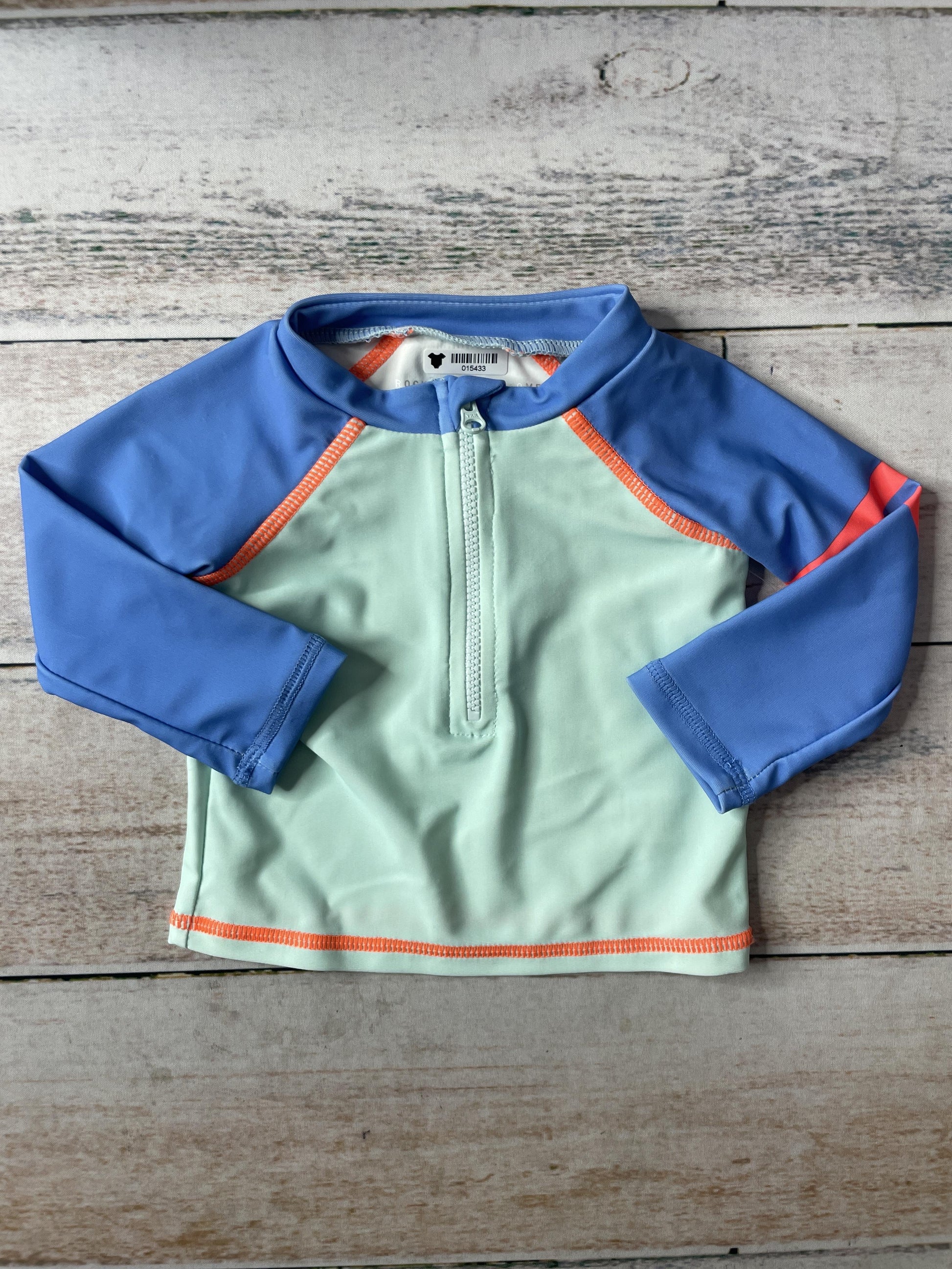 Rockets of Awesome Unisex Blue | Turquoise Rashguard Size: 0-3 months Blue | Turquoise