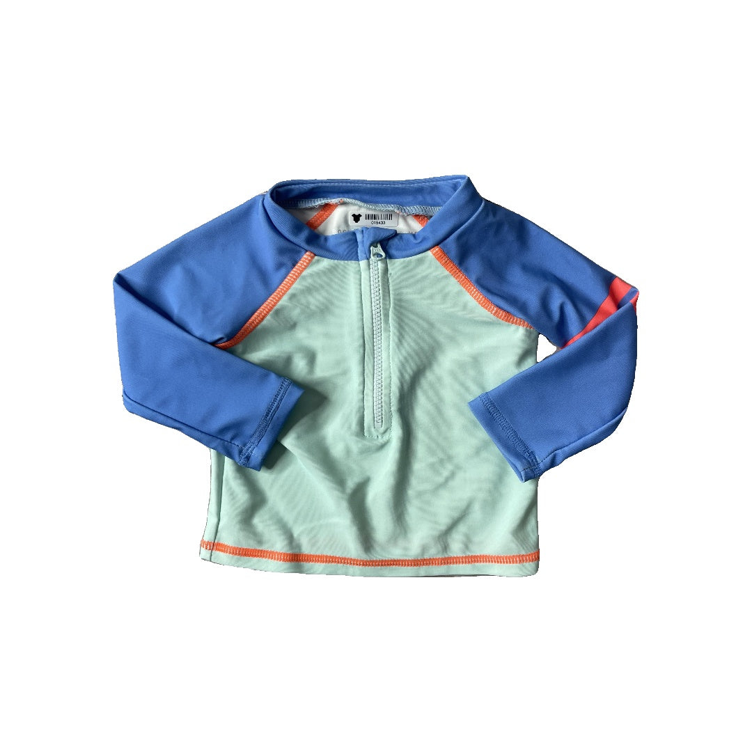 Rockets of Awesome Unisex Blue | Turquoise Rashguard Size: 0-3 months Blue | Turquoise