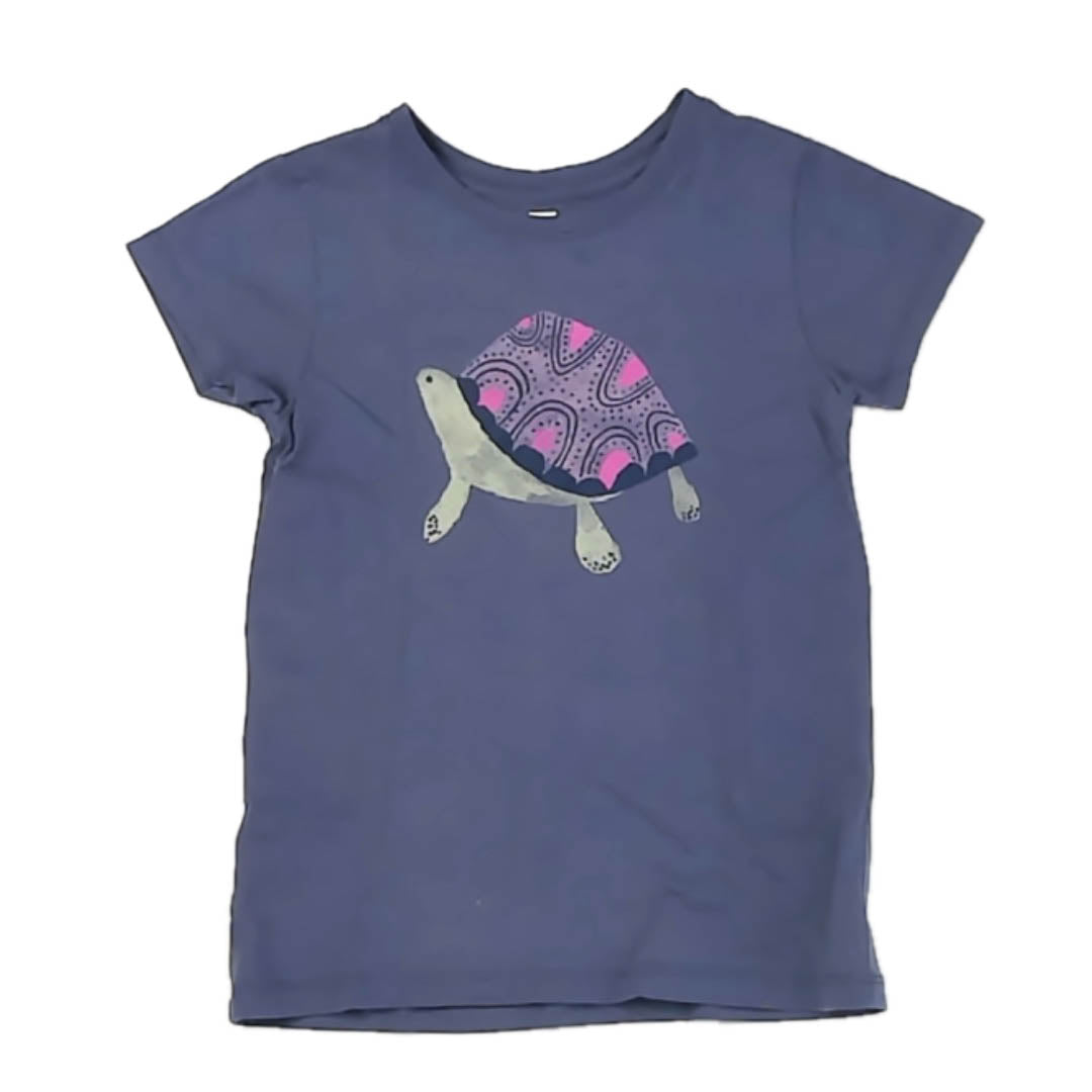 Tea Collection Girls Purple Turtle T-Shirt Size: 5T Purple Turtle