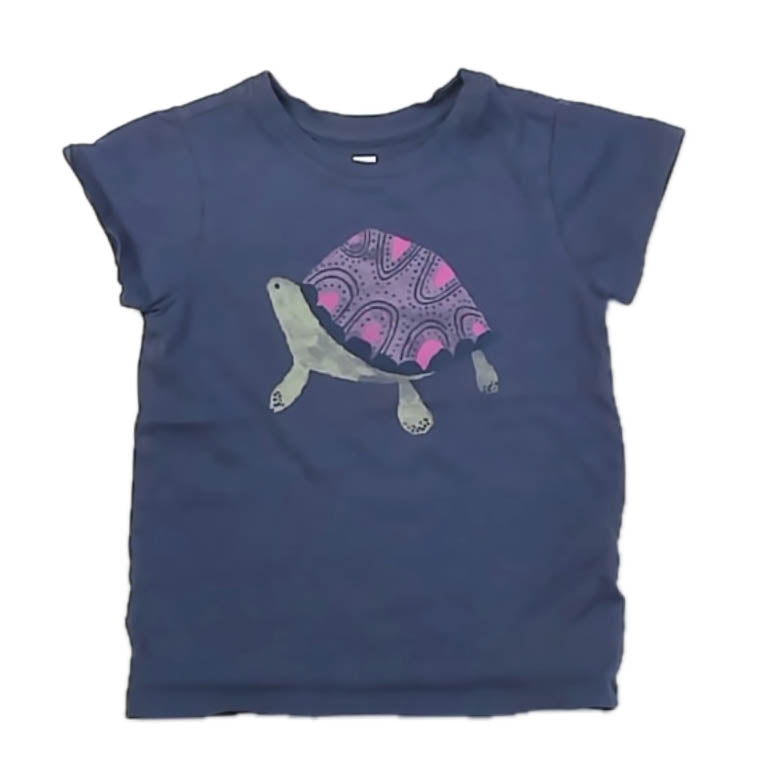 Tea Collection Girls Blue Turtle T-Shirt Size: 4T Blue Turtle