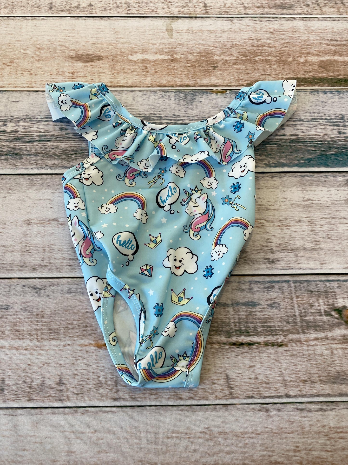 Girls Blue | Unicorns Swimwear Size: 9-12 Months Blue | Unicorns