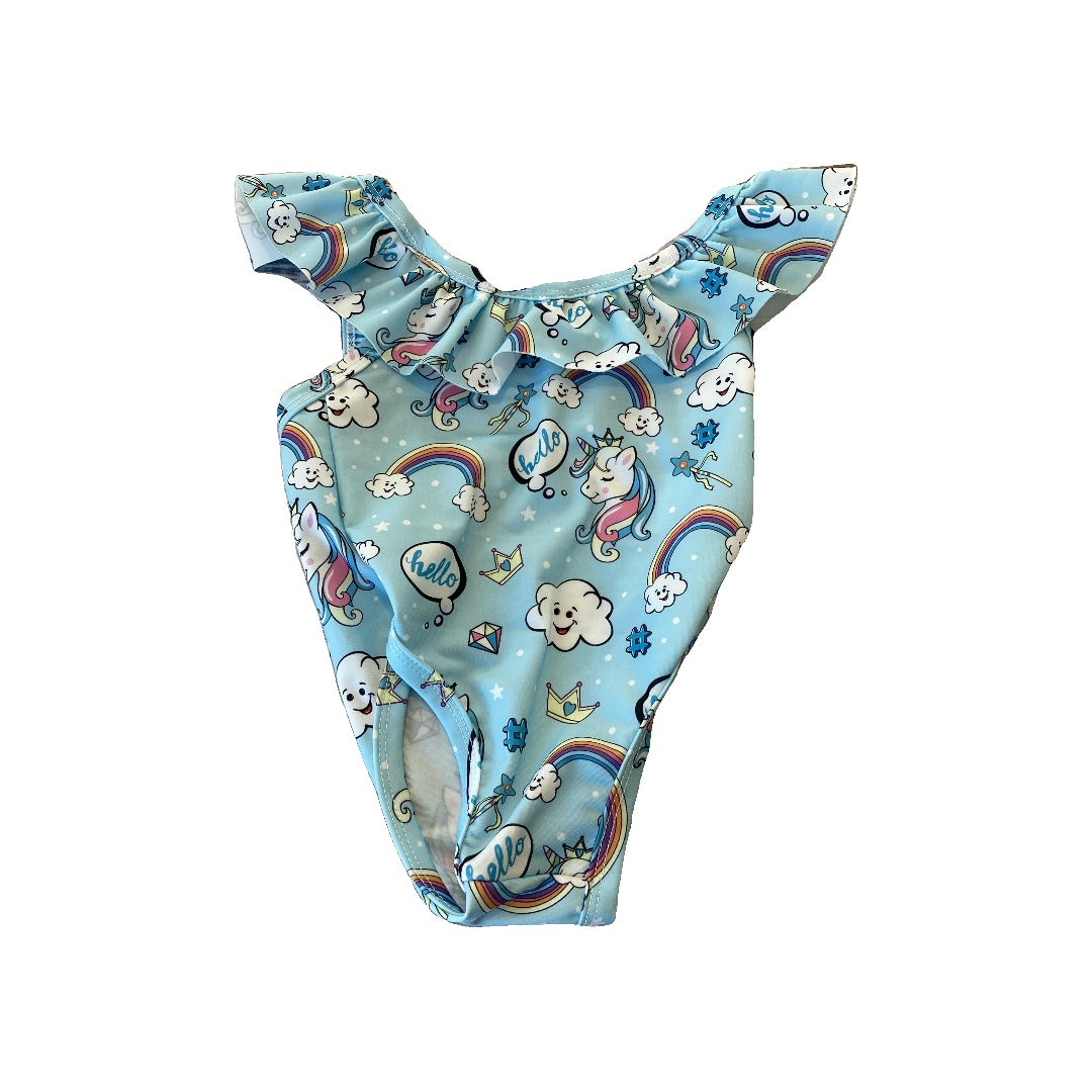 Girls Blue | Unicorns Swimwear Size: 9-12 Months Blue | Unicorns
