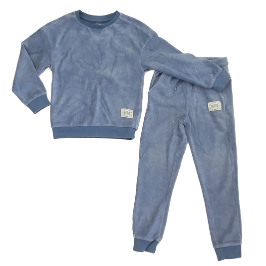 Primark Boys Blue Velour Apparel Sets Size: 7-8 Years Blue Velour