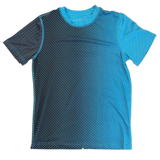 Rockets Of Awesome Boys Blue w/Stripes T-Shirt Size: 12 years Blue w/Stripes