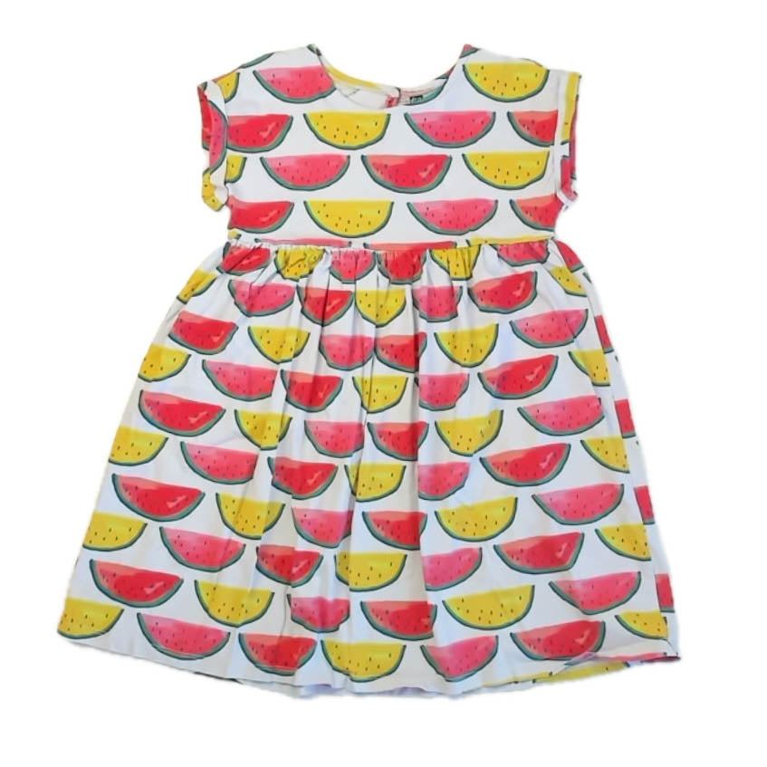 Tea Collection Girls Blue Watermelon Dress Size: 8 Years Blue Watermelon