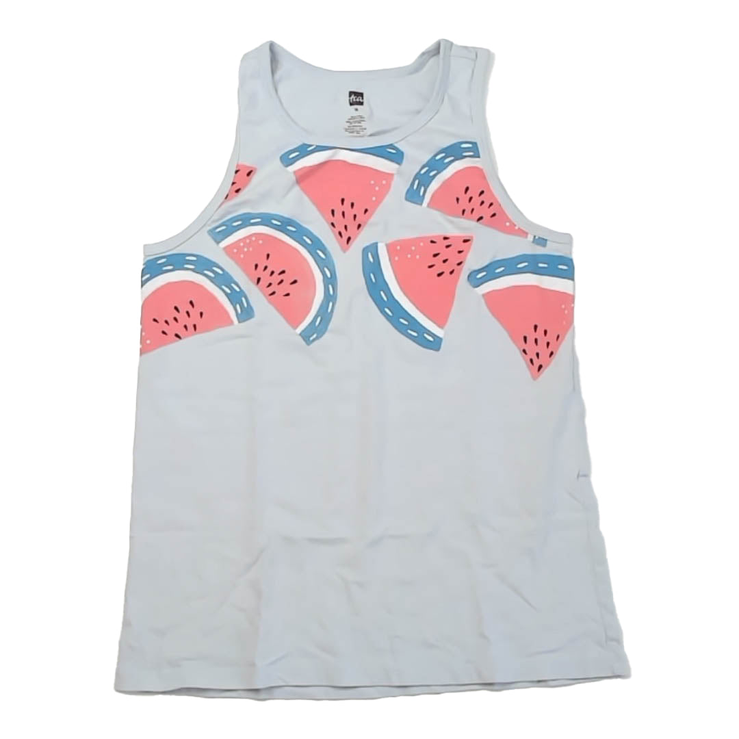 Tea Collection Girls Blue Watermelon Tank Top Size: 12 Years Blue Watermelon