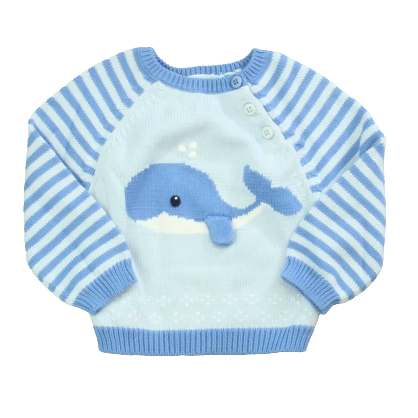 Zubels Boys Blue Whale Sweater Size: 12 Months