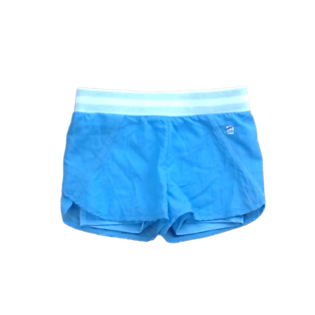 Rockets Of Awesome Girls Blue | White and Silver Waistband Shorts Size: 4T - 5T Years Blue | White and Silver Waistband
