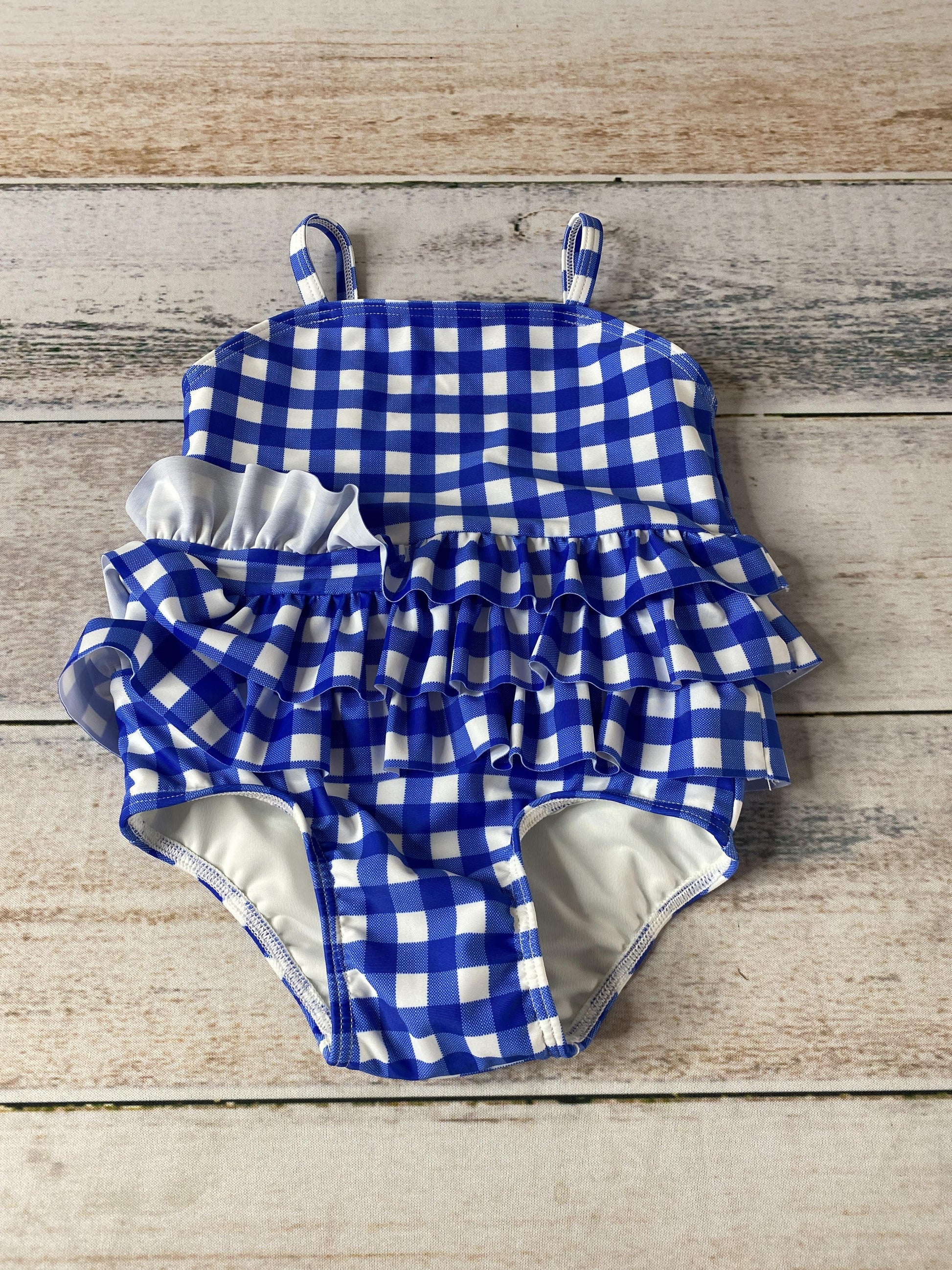 Tucker + Tate Girls Blue | White | Check Swimwear Size: 9 months Blue | White | Check