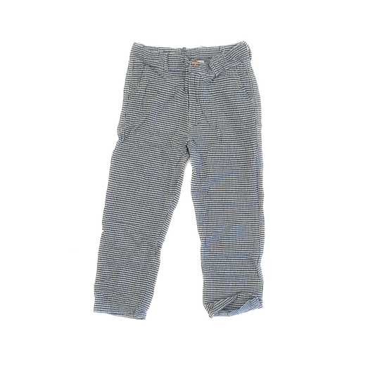 Olivier London Boys Blue | White Checked Slacks Size: 5-6 Years Blue | White Checked