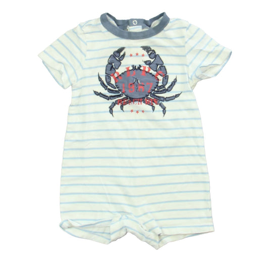 Ralph Lauren Boys Blue | White Crab Romper Size: 9 Months Blue | White Crab