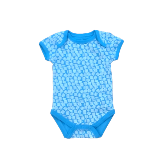 Mightly Boys Blue | White Designs Onesie Size: 2T Blue | White Designs