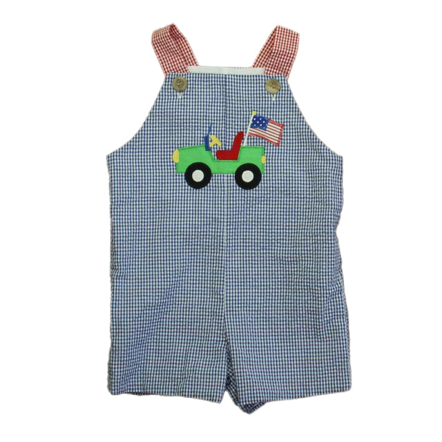 Kelly's Kids Boys Blue | White Golf Cart Romper Size: 2T Blue | White Golf Cart