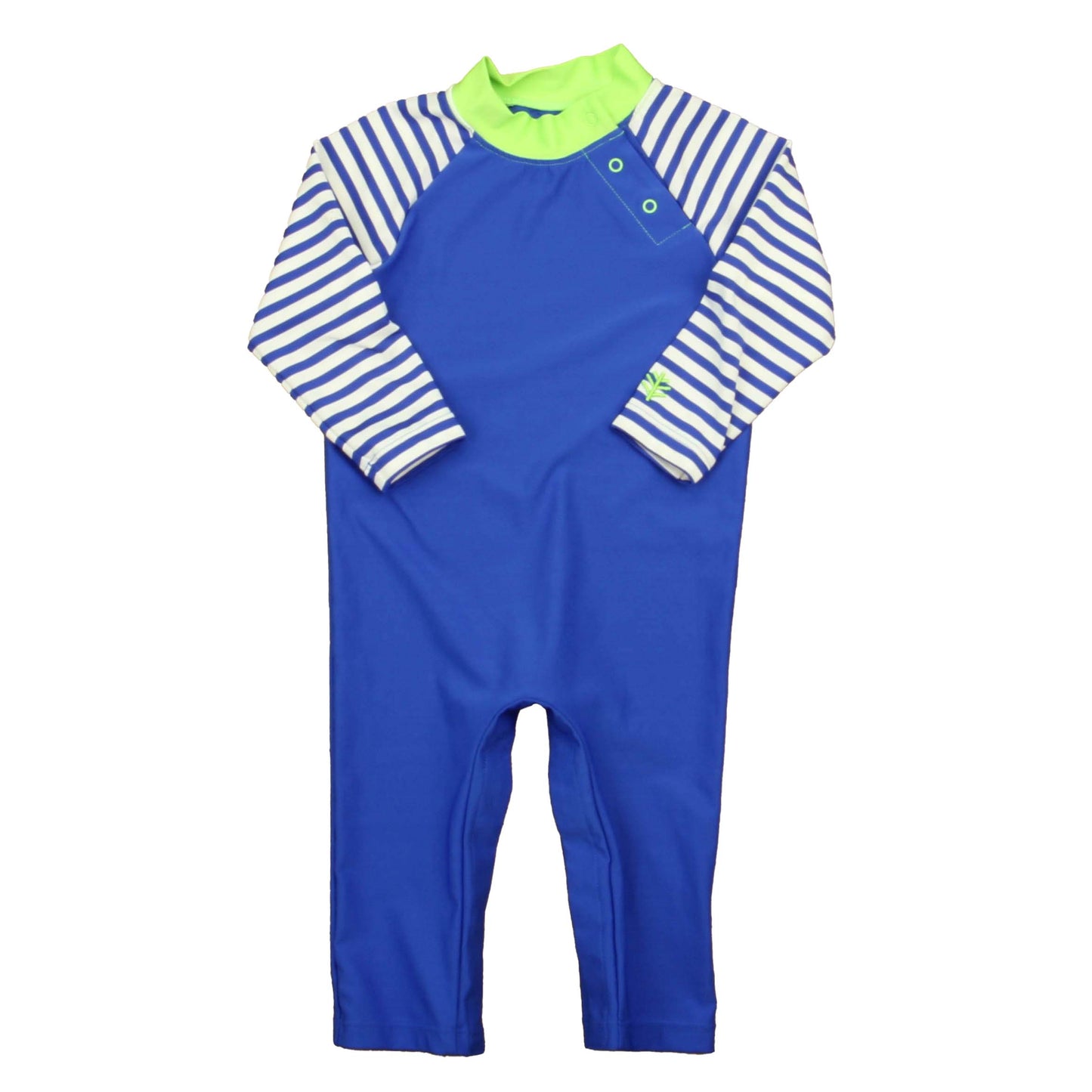 Coolibar Boys Blue | White | Green 1-piece Swimsuit Size: 6-12 Months