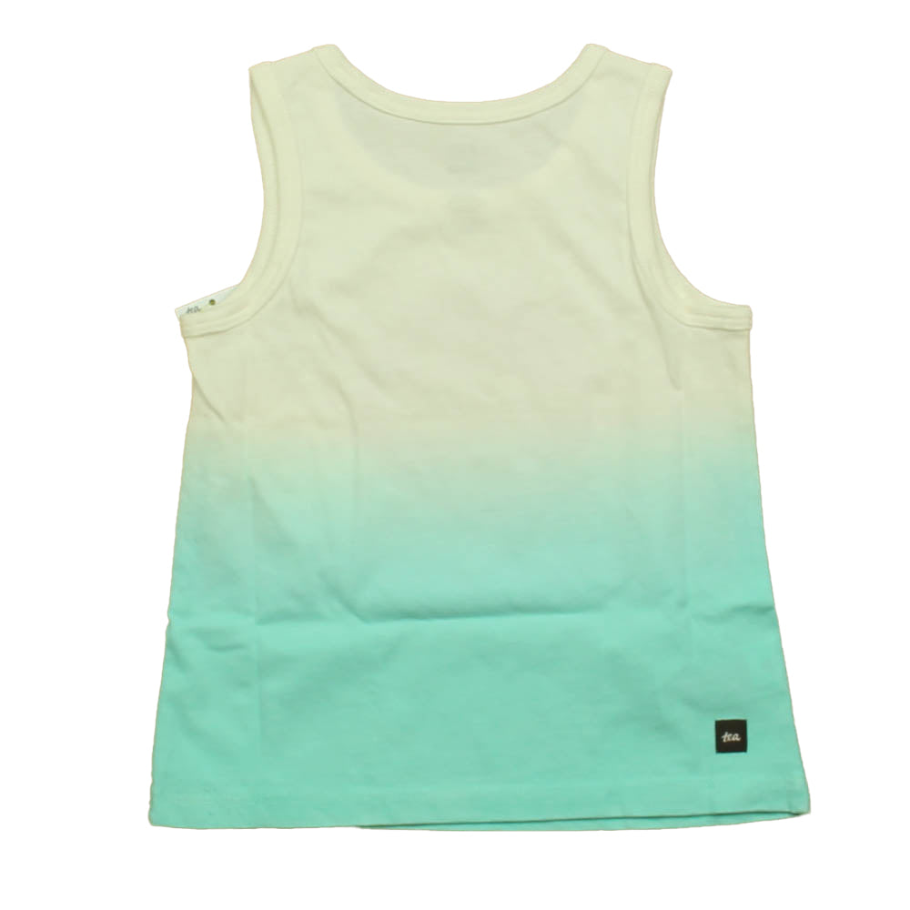 Tea Girls Blue | White Heart Tank Top Size: 2T