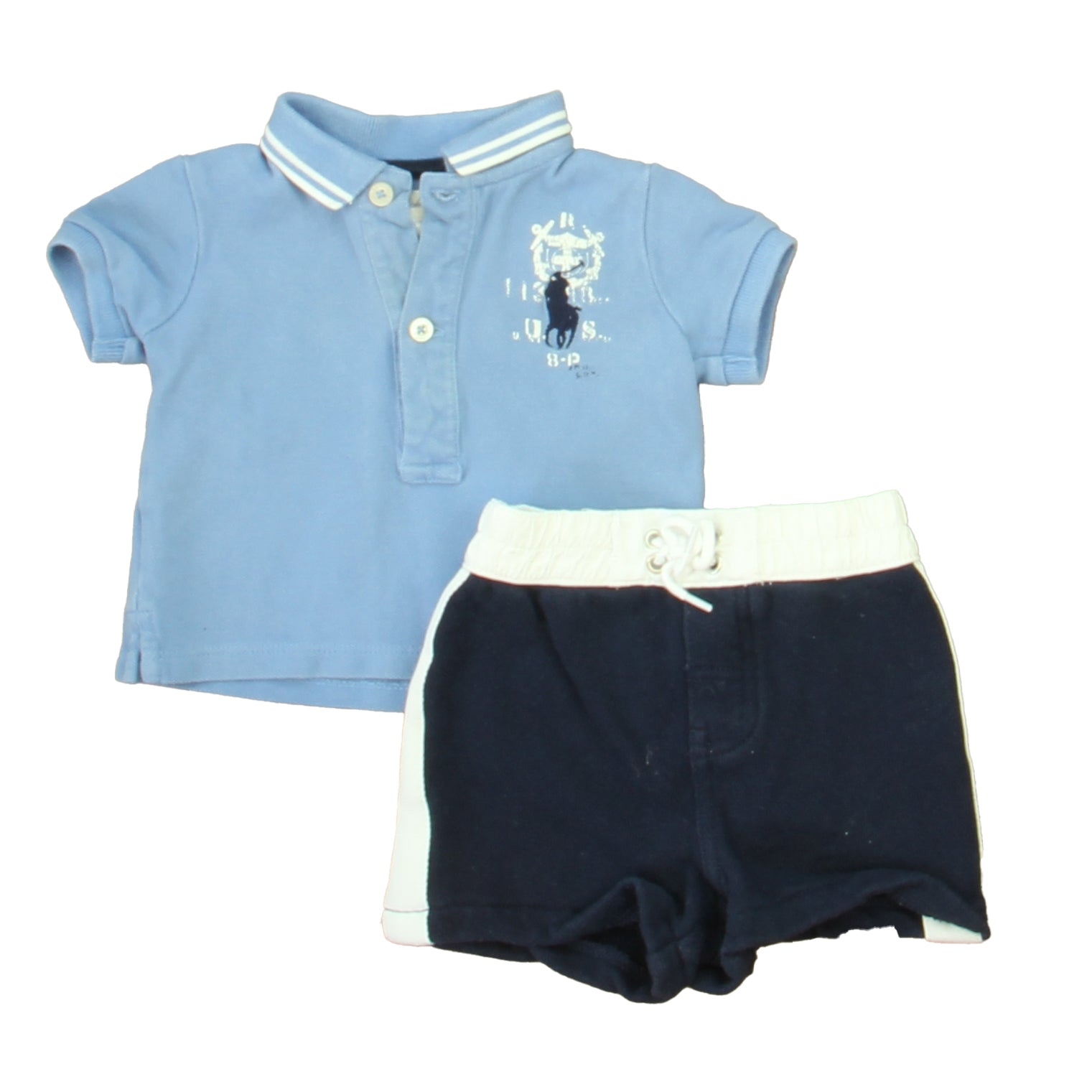 Ralph Lauren Boys Blue | White | Navy Apparel Sets Size: 3 Months Blue | White | Navy
