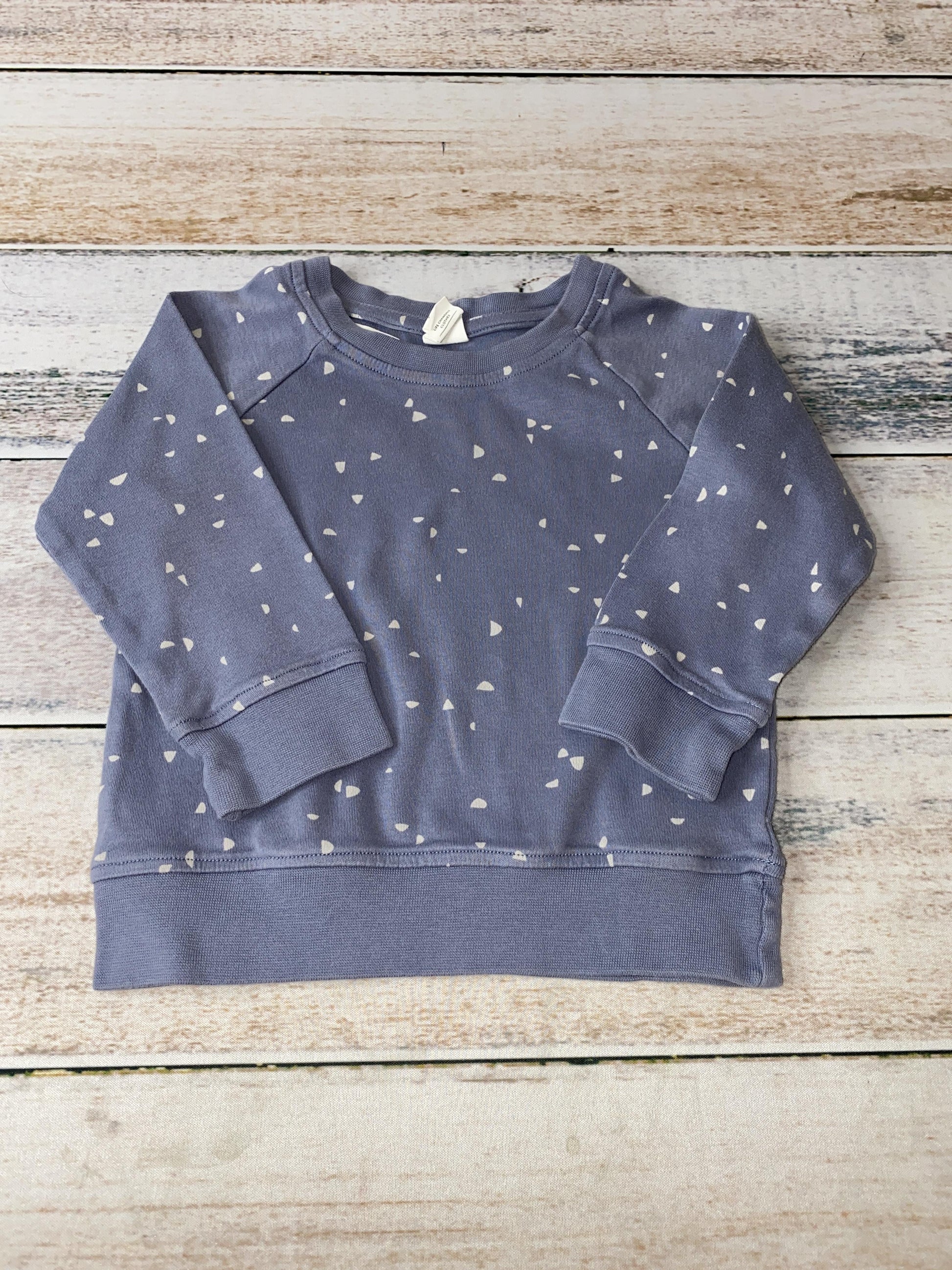 Colored Organics Unisex Blue | White | Pattern Sweater Size: 12-18 months Blue | White | Pattern