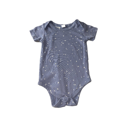 Colored Organics Boys Blue | White | Pattern Onesie Size: 18-24 months Blue | White | Pattern
