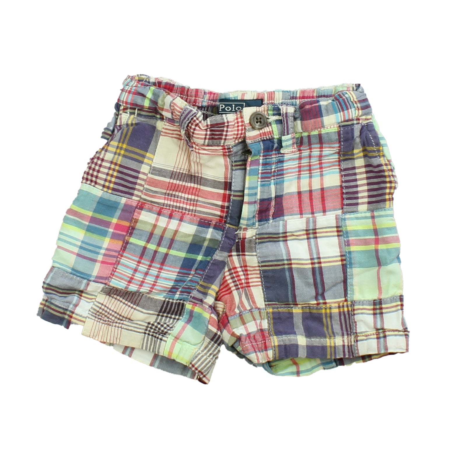 Ralph Lauren Boys Blue | White Plaid Shorts Size: 12 Months Blue | White Plaid