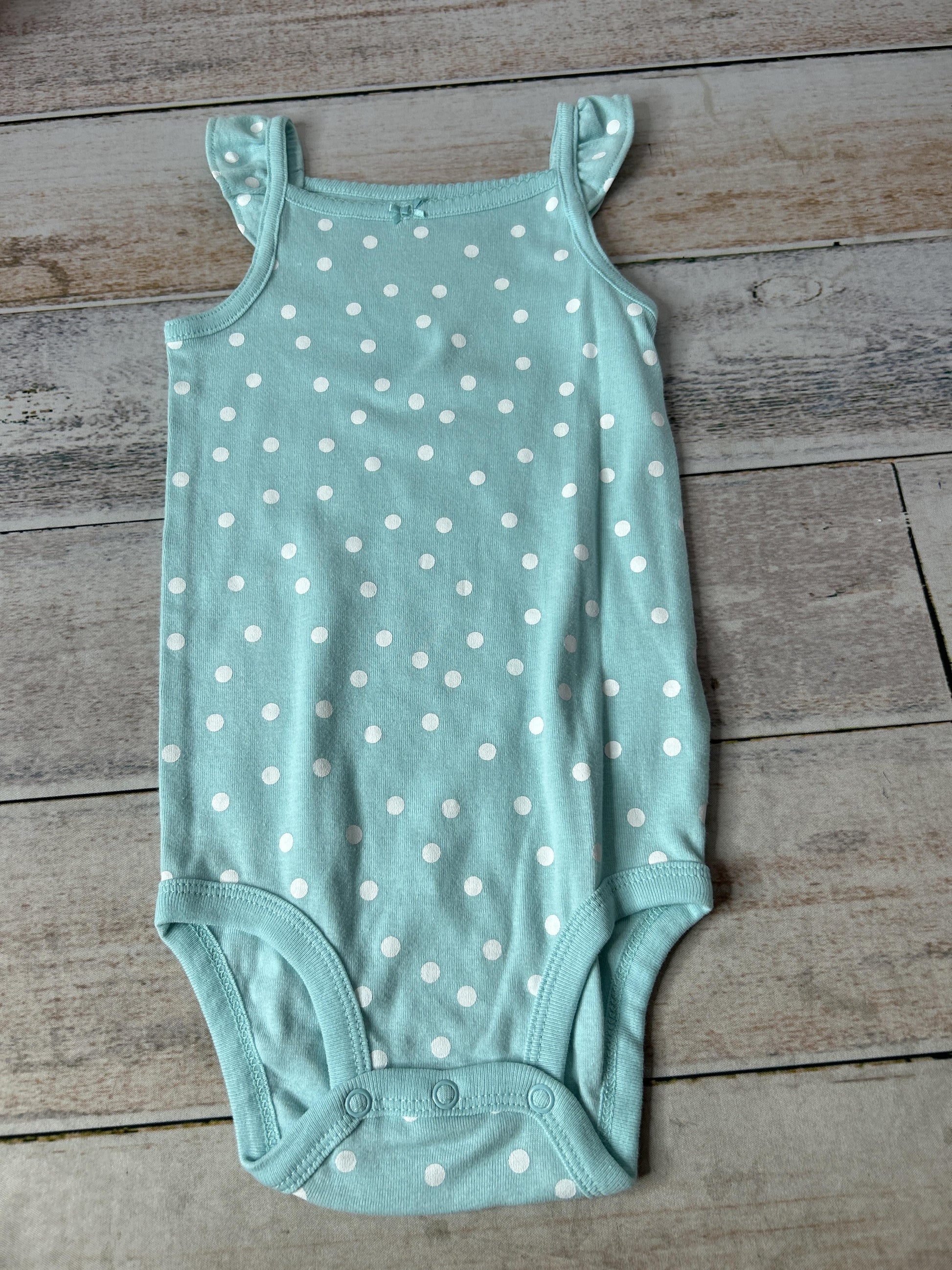Girls Blue | White | polka dot Onesie Size: 24 months Blue | White | polka dot