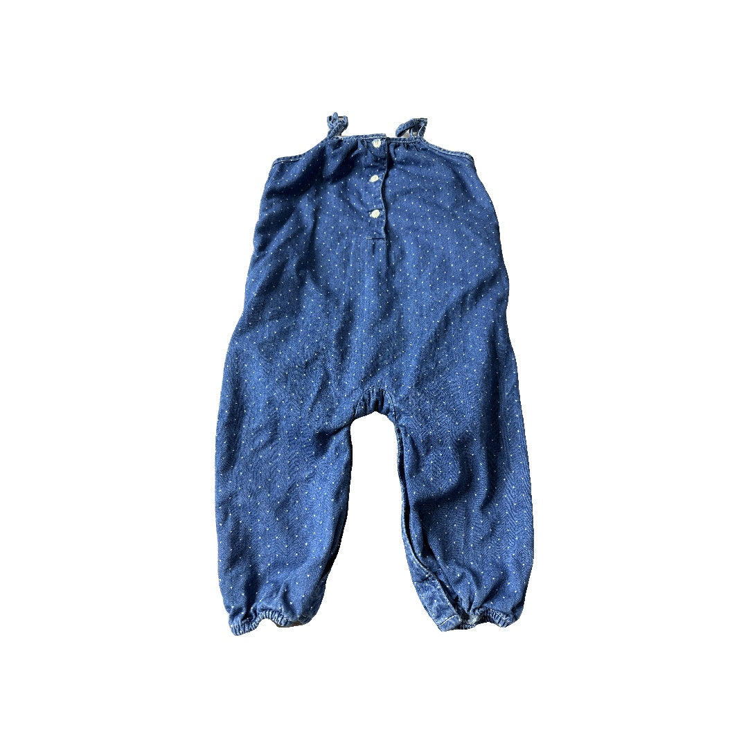 Gap Girls Blue | White | polka dot Romper Size: 12-18 months Blue | White | polka dot