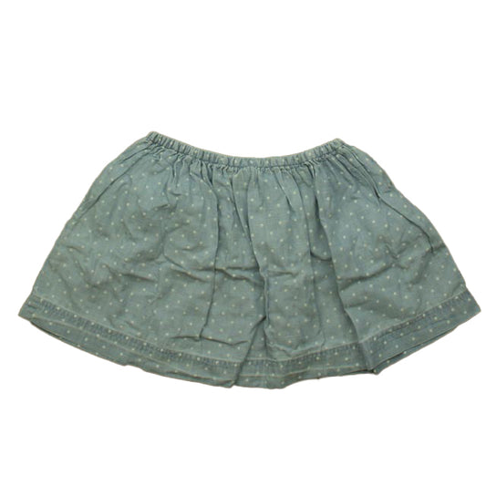 Crewcuts Girls Blue | White Polka Dots Skirt Size: 4-5T Blue | White Polka Dots