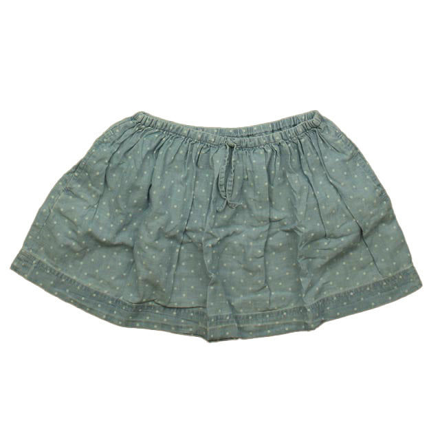 Crewcuts Girls Blue | White Polka Dots Skirt Size: 4-5T Blue | White Polka Dots