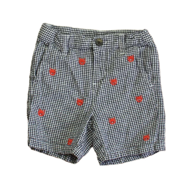 Janie and Jack Boys Blue | White | Red Crabs Shorts Size: 3T