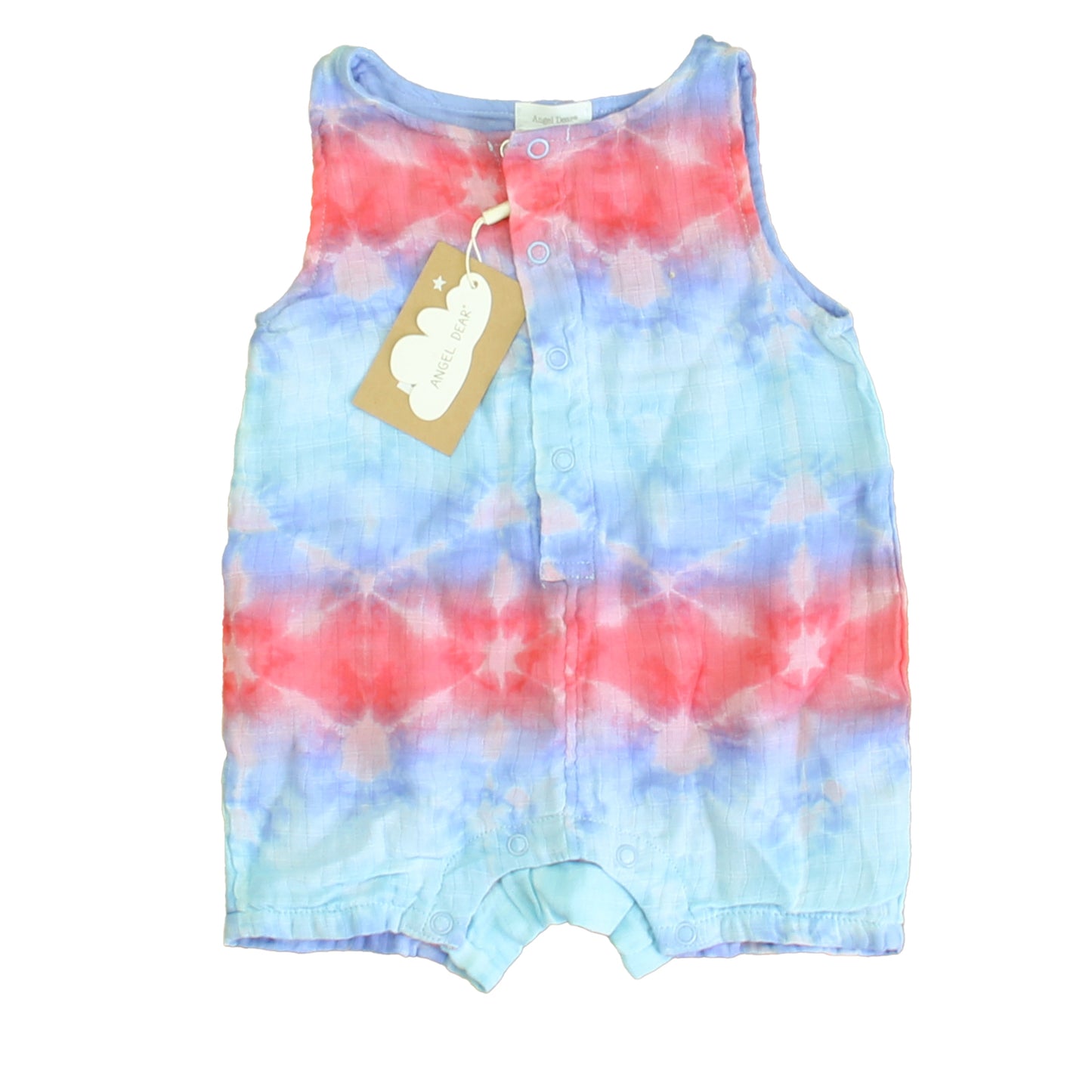 Angel Dear Unisex Blue | White | Red Romper Size: 6-12 Months Blue | White | Red