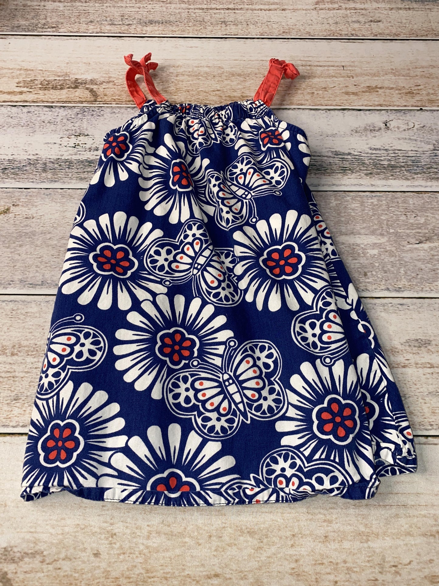 Koala Baby Girls Blue | White | Red Dress Size: 24 months Blue | White | Red