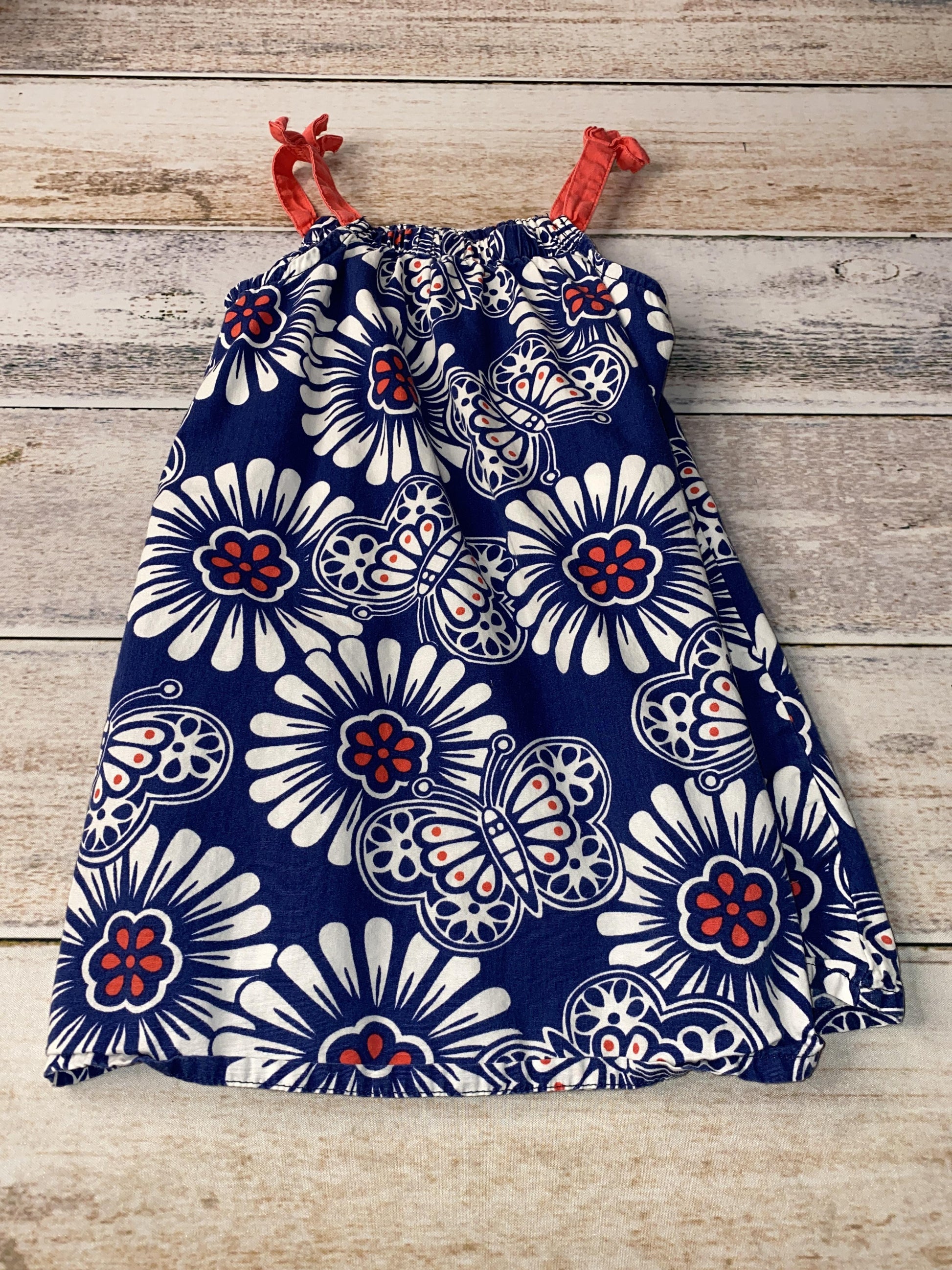 Koala Baby Girls Blue | White | Red Dress Size: 24 months Blue | White | Red