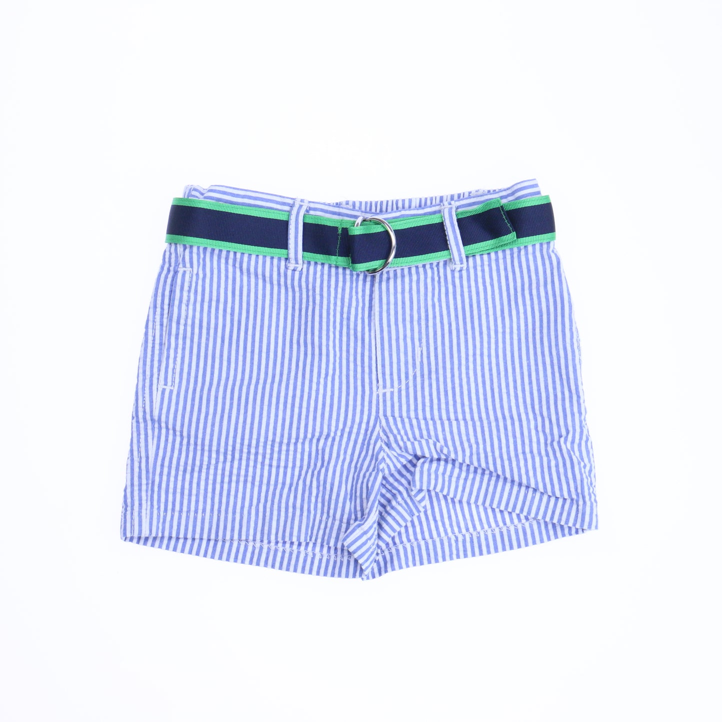 Ralph Lauren Boys Blue | White Seersucker Shorts Size: 3 Months Blue | White Seersucker