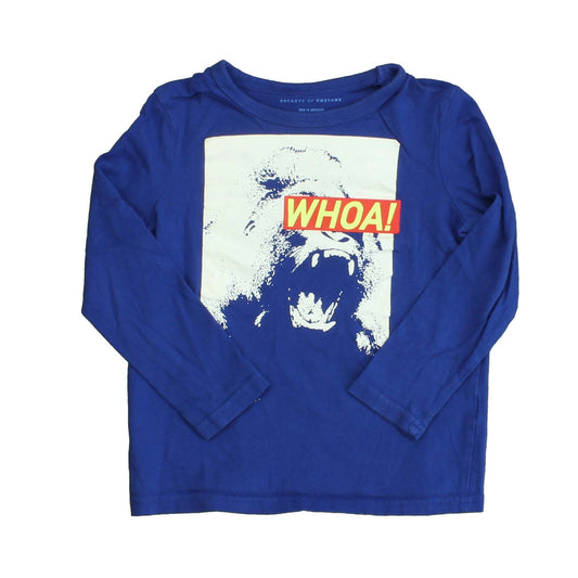 Rockets Of Awesome Boys Blue | White | Shark | Whoa Long Sleeve T-Shirt Size: Big Boy Blue | White | Shark | Whoa