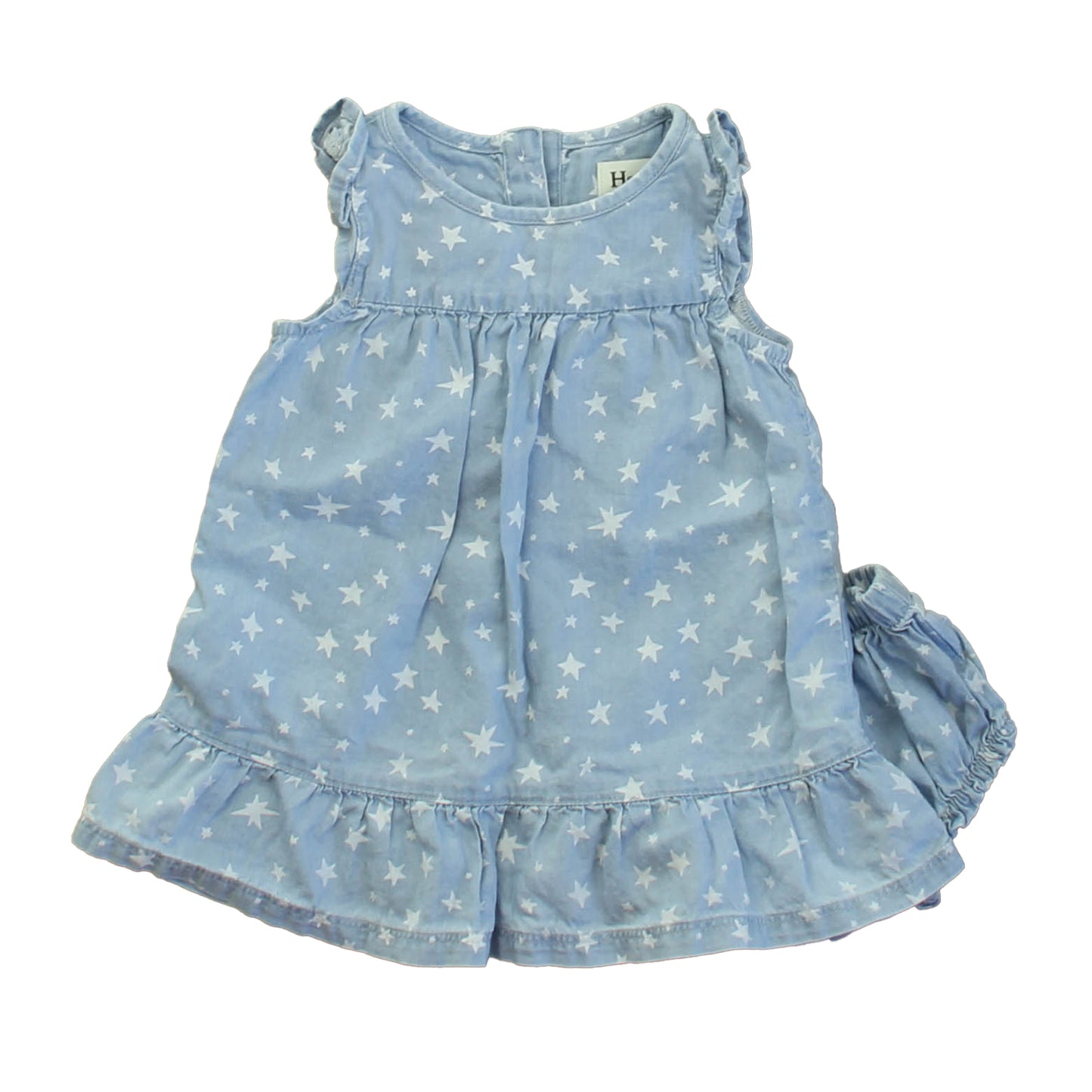 Hatley Girls Blue | White Stars Dress Size: 3-6 Months Blue | White Stars