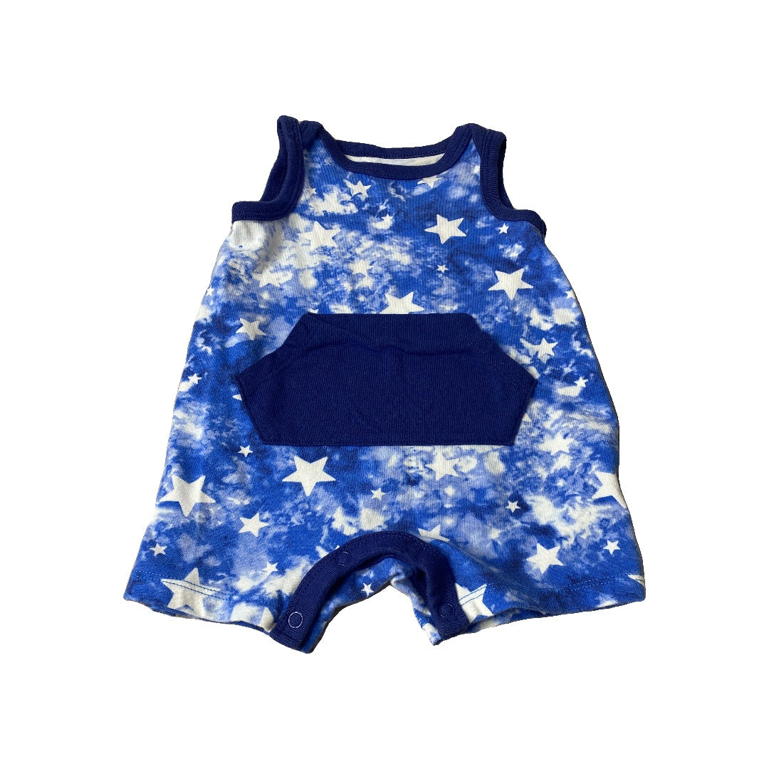 Cat & Jack Boys Blue | White | Stars Romper Size: 3-6 months Blue | White | Stars